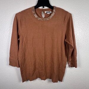 Liz Claiborne 3/4 Sleeve Sweater. Sz L.